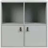 VTwonen Lower Case Four Mixed - Grenen - Betongrijs - 81x81x35 -Meubilair Geschäft f0e2b7c05a514d178b3d65279ac0cd51