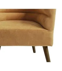 Leitmotiv Stoel Explicit - Suede Look Okergeel - 74x71x74cm -Meubilair Geschäft f0e55a2cb2dc46a0b1a228c5c6b9d603
