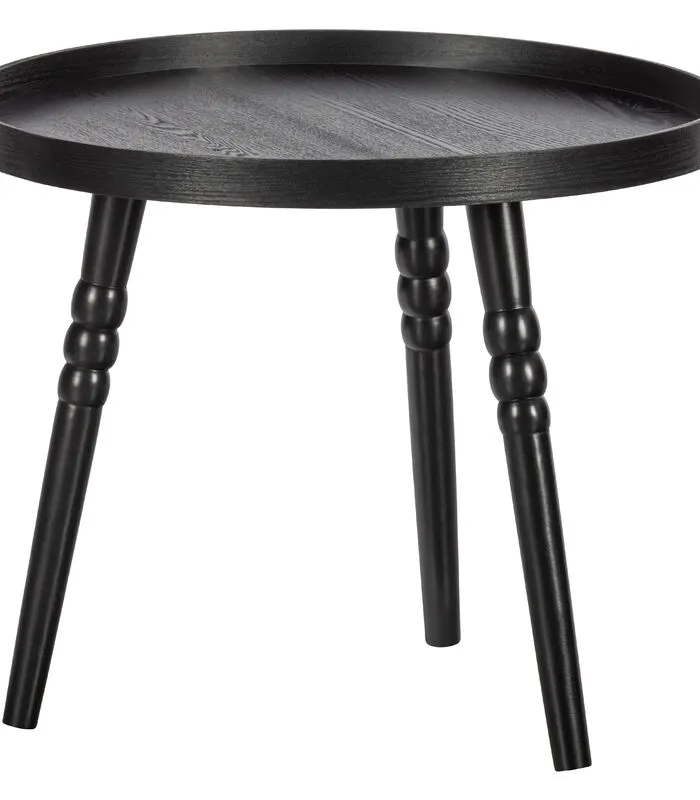 WOOOD Exclusive Exclusive Ponto Bijzettafel - Hout - Zwart - 45x55x55 4 WOOOD Exclusive Exclusive Ponto Bijzettafel - Hout - Zwart - 45x55x55 - Image 2