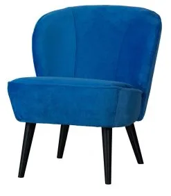 WOOOD Fauteuil Sara - Polyester - Felblauw - 71x59x70