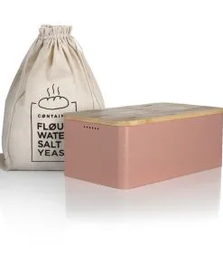 LARS NYSØM Metalen Broodtrommel Met Linnen Broodzak 'Glæde'