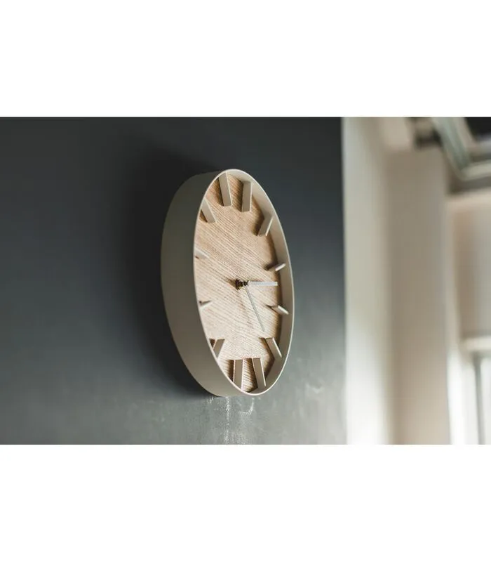 Yamazaki Wall Clock - Rin - Beige 6 Yamazaki Wall Clock - Rin - Beige - Image 4