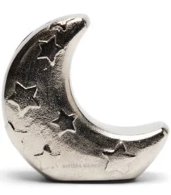 Rivièra Maison Spaarpot, Halve Maan Met Sterren - Starry Moon - Zilver