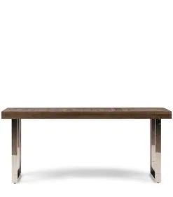 Rivièra Maison Wandtafel - Haltafel - Washington Sidetable Hout - Zilver