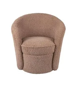 Leitmotiv Stoel Cuddly - Bruin - 70x73x82 Cm