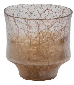 BePureHome Grain Vaas - Glas - Bruin - 18x18x18