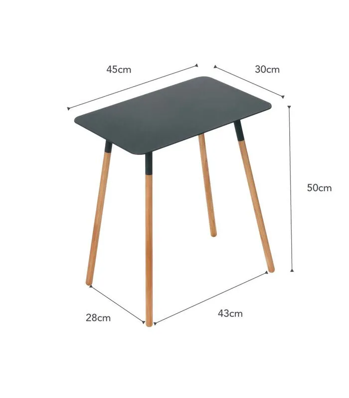 Yamazaki Side Table Square - Plain - Black 6 Yamazaki Side Table Square - Plain - Black - Image 4