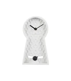 Karlsson Tafelklok Pendulum - Wit - 25x14x25cm