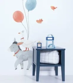 Lilipinso GENTLE FRIENDS Muursticker Kinderkamer - Ezel En Ballonnens 45x118cm -Meubilair Geschäft f795a8d155b243759c5b5c46bee77818
