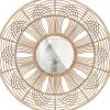 BASICLABEL Obi Spiegel Rond - Bamboe - Naturel - 76x76x2