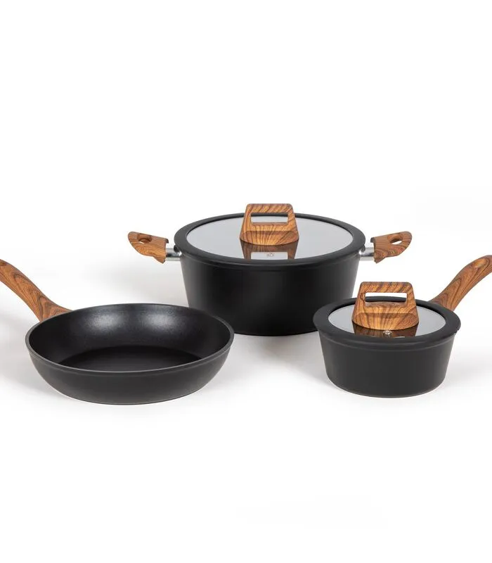 LIVOO Vijfdelige Pannenset 3 LIVOO Vijfdelige Pannenset