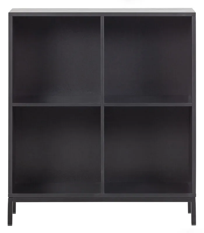 VTwonen Lower Case 4 Vakken Met Onderstel - Grenen - Zwart - 93x81x35 3 VTwonen Lower Case 4 Vakken Met Onderstel - Grenen - Zwart - 93x81x35