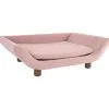 Leitmotiv Hondenmand Explicit - Suede Look Roze - 72,5x53x21cm