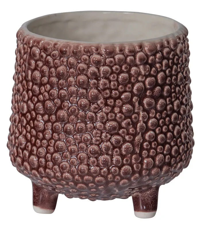 BePureHome Serene Vaas - Keramiek - Aubergine - 15x14x14 3 BePureHome Serene Vaas - Keramiek - Aubergine - 15x14x14