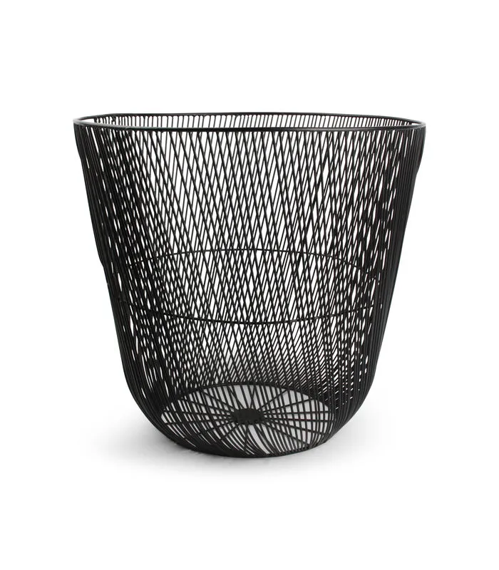 Salt & Pepper Draadmand 44xH42cm Zwart Twisted Iris 4 Salt & Pepper Draadmand 44xH42cm Zwart Twisted Iris - Image 2