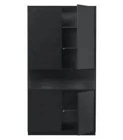 WOOOD Exclusive Exclusive Finca Opbergkast - Zwart - 210x110x40 -Meubilair Geschäft faa8a3e2def04ff285ab1f0f12a272e6