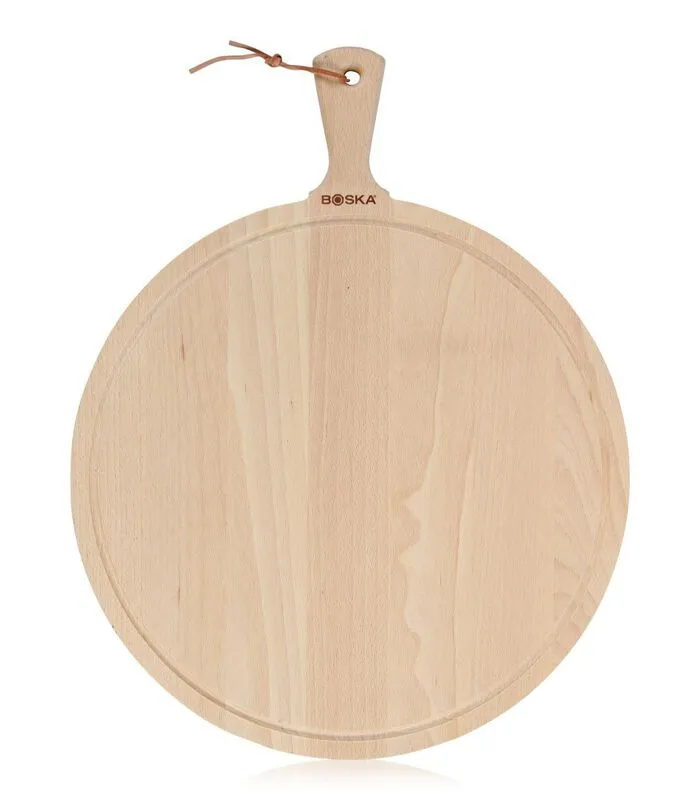 Boska Serveerplank Rond Amigo XL - Met Handgreep - Bruin - ⌀ 42 Cm 3 Boska Serveerplank Rond Amigo XL - Met Handgreep - Bruin - ⌀ 42 Cm