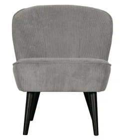 WOOOD Sara Fauteuil - Ribstof - Vergrijsd Groen - 71x59x70