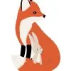 Lilipinso Muursticker Kinderkamer - Vos