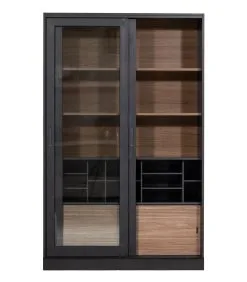 WOOOD Exclusive Exclusive James Vitrinekast - Grenen - Zwart - 200x125x47 9 WOOOD Exclusive Exclusive James Vitrinekast - Grenen - Zwart - 200x125x47 -Meubilair Geschäft fcf2ede2a0434ec7a96f2daba6b62de3