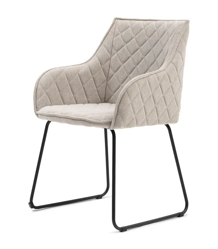 Rivièra Maison Eetkamerstoel Met Armleuning - Isco Drive Dining Armchair Mouliné - Linnen - Naturel 4 Rivièra Maison Eetkamerstoel Met Armleuning - Isco Drive Dining Armchair Mouliné - Linnen - Naturel - Image 2