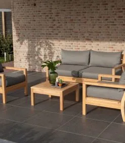 Exotan Loungestoel Tuin St. Peter - Teak - Grijs - 80x70x80 -Meubilair Geschäft fefff9b2f29a4056aafbbc729f0626c2