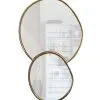 WOOOD Exclusive Shay Dubbele Spiegel - Aluminium - Goud - 28x45x1